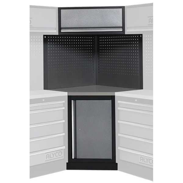 Módulo esquinero con base de acero inoxidable para conjunto de taller ALYCO