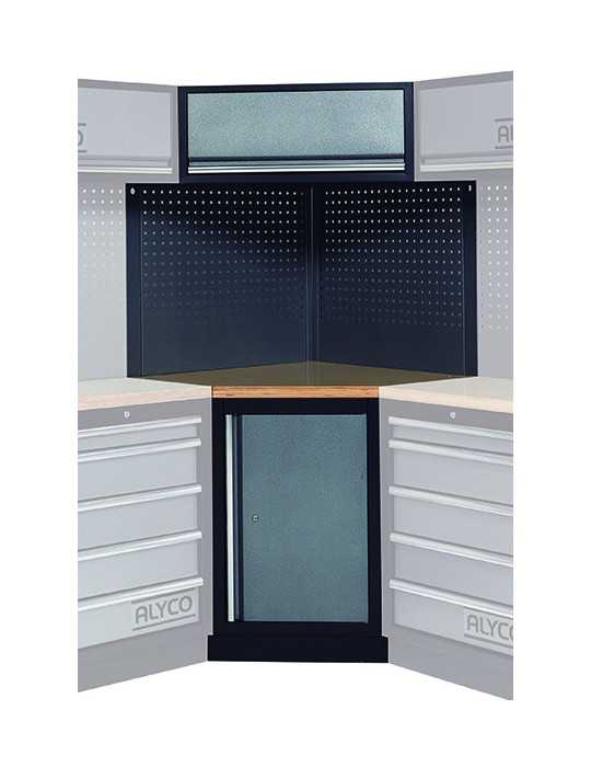 Módulo esquinero con base de madera para conjunto de taller ALYCO