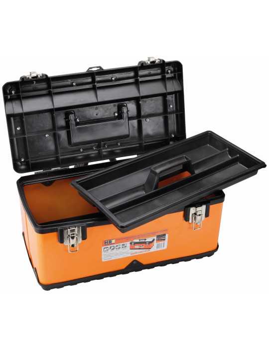 Pack de 2 cajas metálicas con bandeja interior ORANGE ALYCO