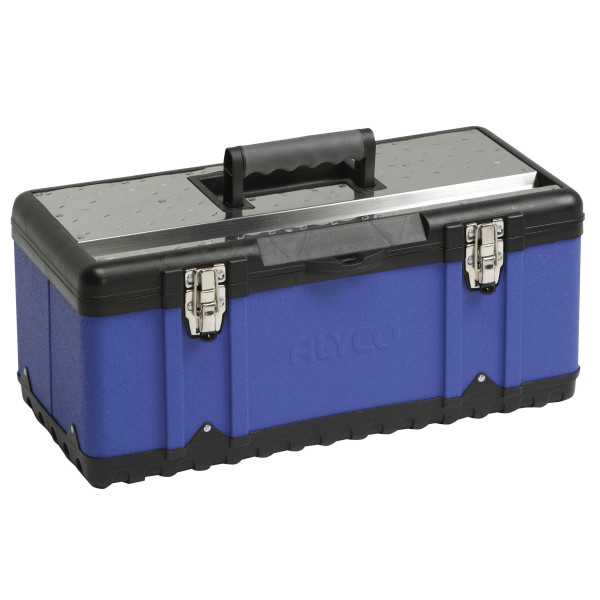 Caja metálica reforzada con bandeja interior 580x300x255 mm ALYCO