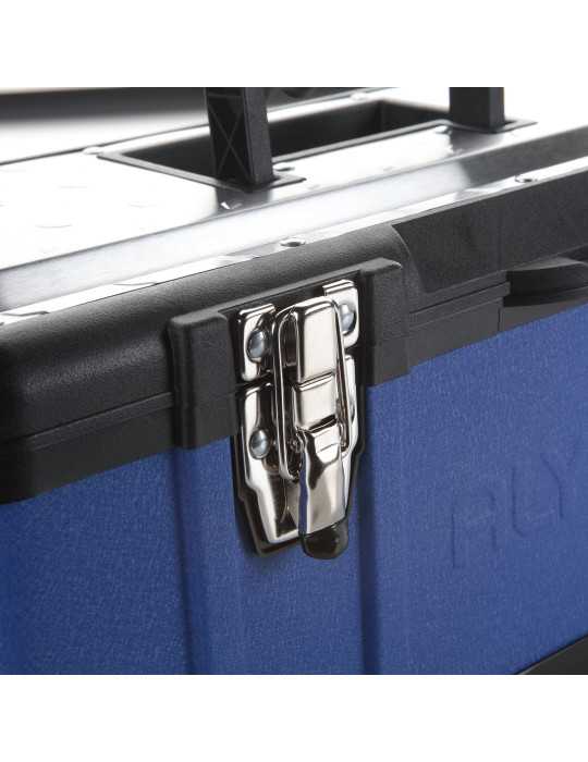 Caja metálica reforzada con bandeja interior 580x300x255 mm ALYCO