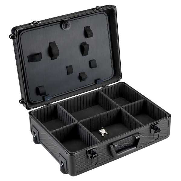 Maleta trolley de aluminio con 1 bandeja ALYCO