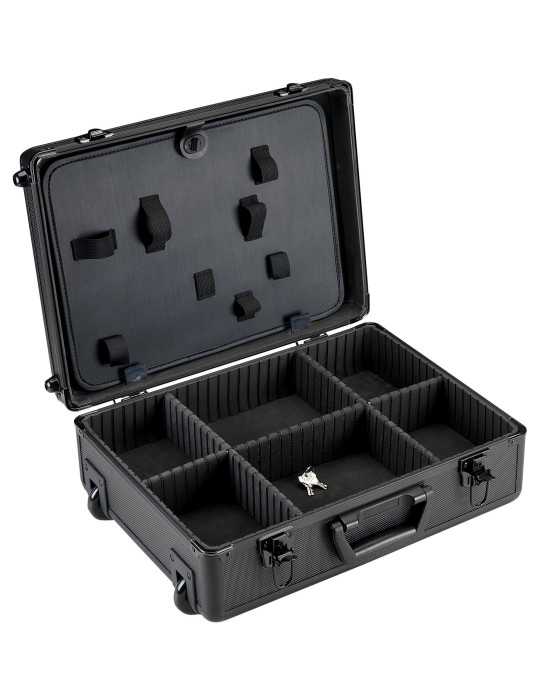Maleta trolley de aluminio con 1 bandeja ALYCO