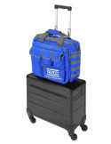 Maleta trolley de aluminio con 4 ruedas y bolsa de nylon ALYCO