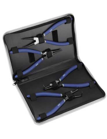 Juego de 4 alicates Seeger para arandelas 220 mm en bolsa de nylon ALYCO