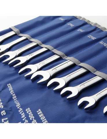 Juego de 12 llaves fijas de 2 bocas 6x7-30x32 mm en bolsa de nylon ALYCO 2