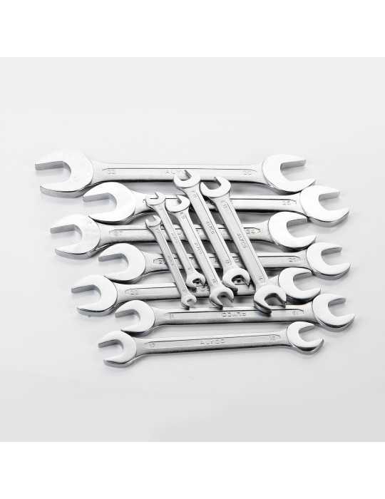 Juego de 12 llaves fijas de 2 bocas 6x7-30x32 mm en bolsa de nylon ALYCO