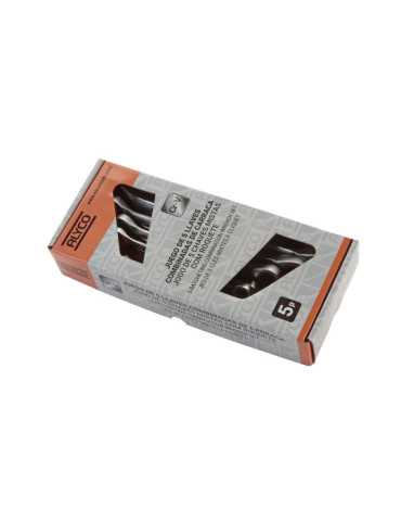 Juego de 5 llaves combinadas con carraca 8-19 mm en soporte de plástico ORANGE ALYCO 2