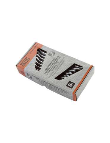 Juego de 8 llaves combinadas con carraca 8-19 mm en soporte de plástico ORANGE ALYCO 2