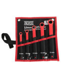 Juego de 5 llaves acodadas aisladas VDE 8-19 mm en bolsa de nylon ALYCO