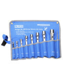 Juego de 9 llaves de tubo forjadas 6x7-20x22 mm en bolsa de nylon ALYCO