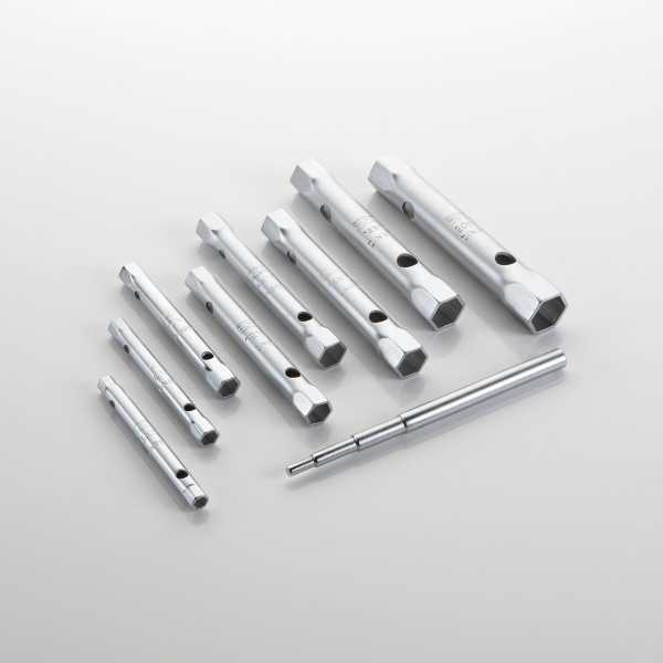 Juego de 8 llaves de tubo estampadas 6x7-20x22 mm en bolsa de nylon ALYCO