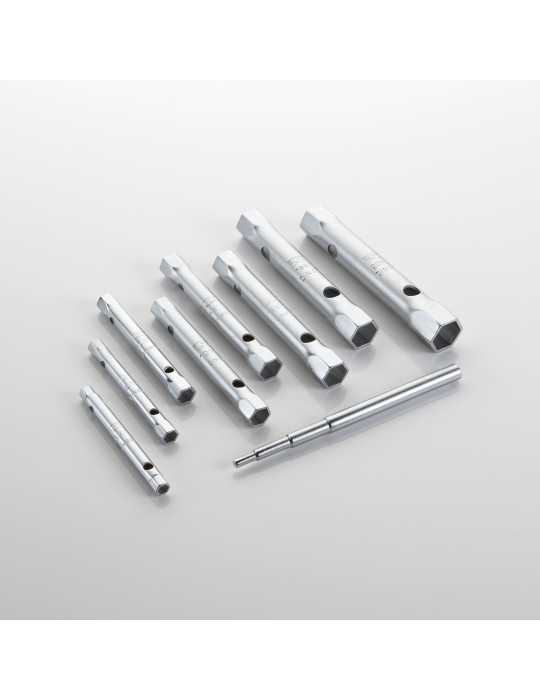 Juego de 8 llaves de tubo estampadas 6x7-20x22 mm en bolsa de nylon ALYCO