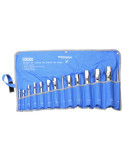 Juego de 14 llaves de tubo estampadas 6x7-30x32 mm en bolsa de nylon ALYCO