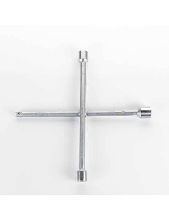 Llave en cruz soldada para ruedas 24-27-32 mm + 3/4" ALYCO