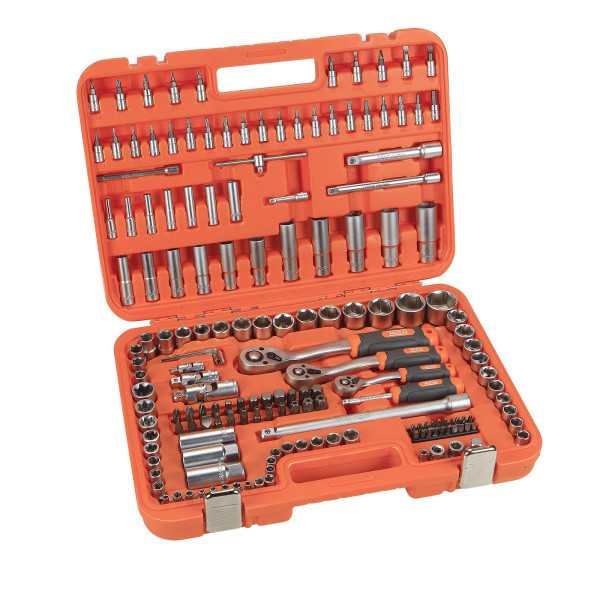 Juego de llaves de vaso 1/4", 3/8" y 1/2" 171 piezas ORANGE ALYCO