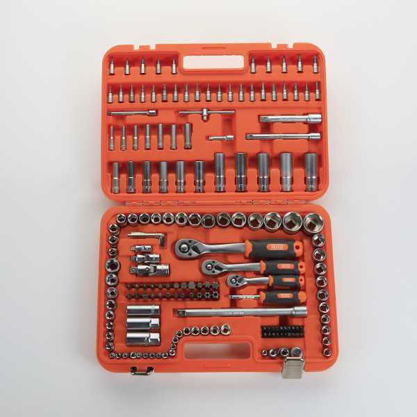 Juego de llaves de vaso 1/4", 3/8" y 1/2" 171 piezas ORANGE ALYCO