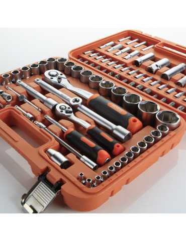 Juego de llaves de vaso y accesorios 1/4" y 1/2" 94 piezas ORANGE ALYCO 2