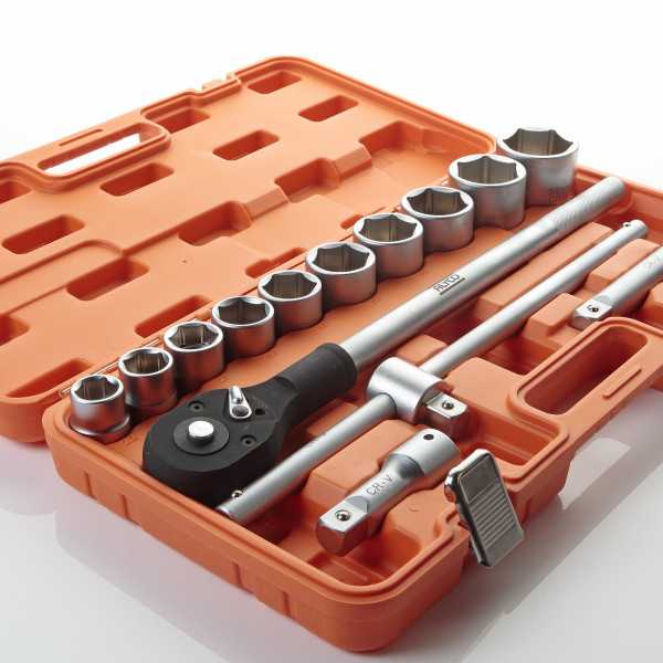 Juego de llaves de vaso y accesorios 3/4" 14 piezas ORANGE ALYCO