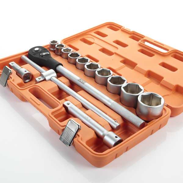 Juego de llaves de vaso y accesorios 3/4" 14 piezas ORANGE ALYCO