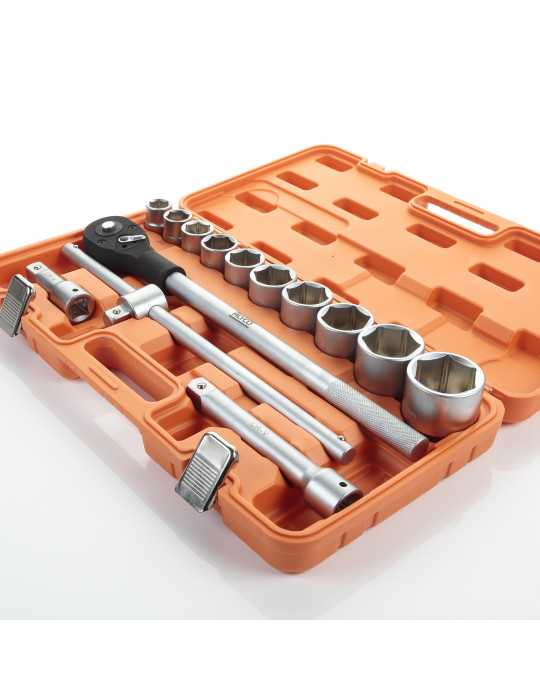 Juego de llaves de vaso y accesorios 3/4" 14 piezas ORANGE ALYCO