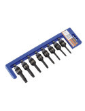 Juego de 8 vasos de impacto 1/2" con punta Torx ALYCO