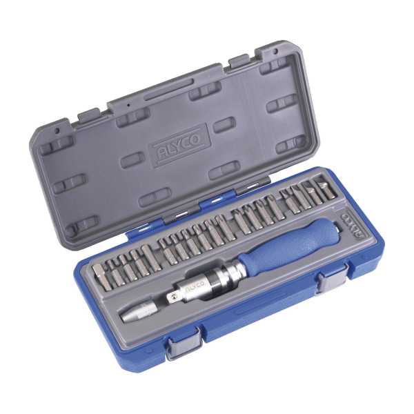 Juego de destornillador de impacto 1/2" con 21 piezas en estuche ALYCO