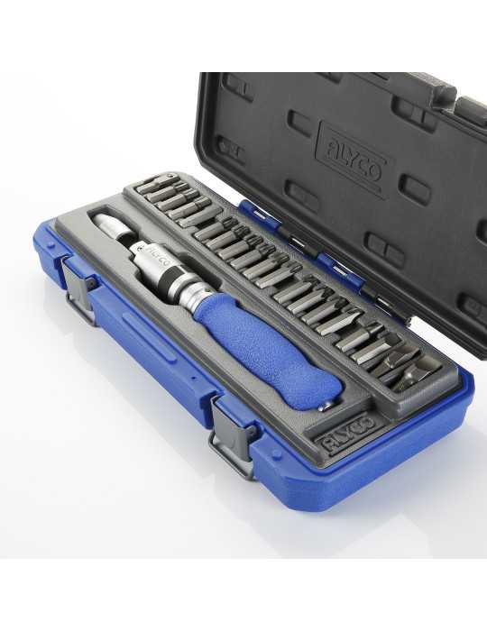 Juego de destornillador de impacto 1/2" con 21 piezas en estuche ALYCO