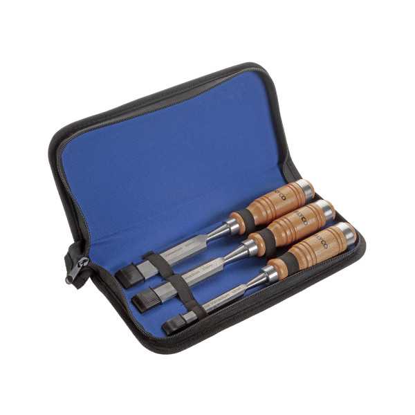 Juego de formones mango madera 3 piezas ALYCO