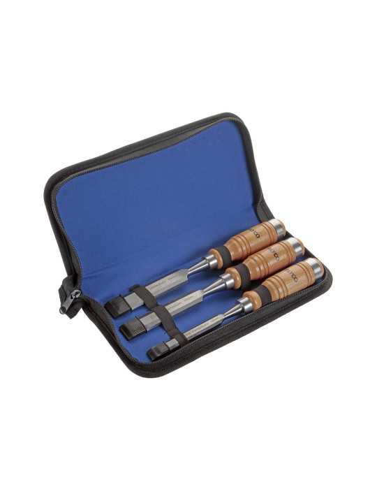 Juego de formones mango madera 3 piezas ALYCO