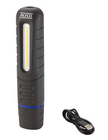 Linterna recargable abatible bifocal 10W COB IP65 ALYCO