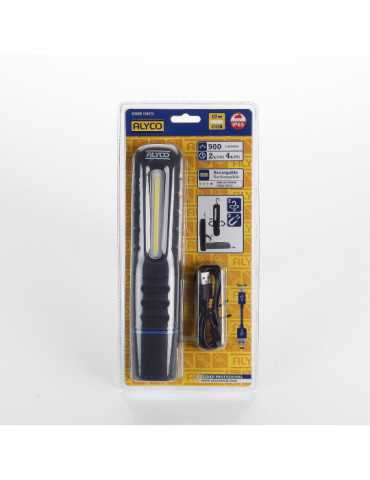 Linterna recargable abatible bifocal 10W COB IP65 ALYCO 2