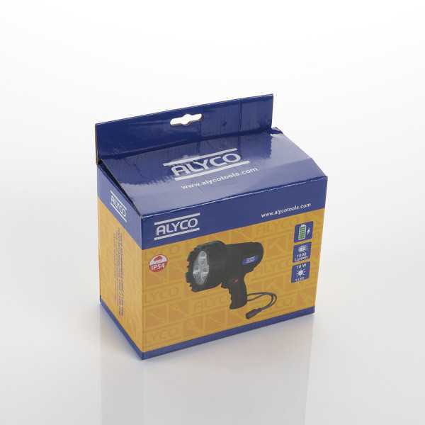 Foco recargable 10W LED con mango ALYCO