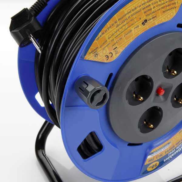 Enrollacables 50 m cable 3x1,5 IP20 ALYCO