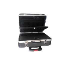 Maleta ABS aluminio 3 bandejas + trolley GT-1190
