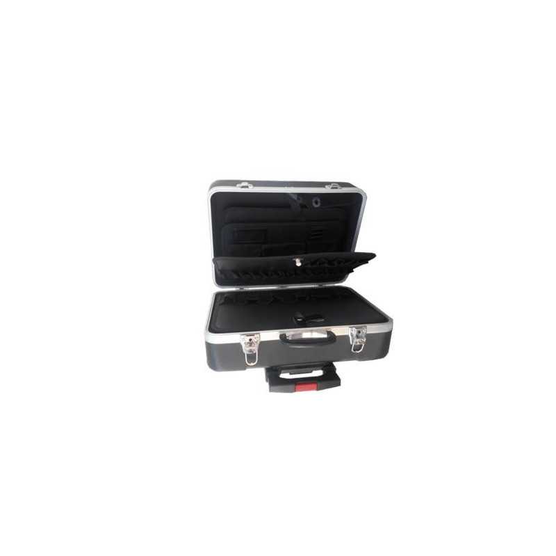 Maleta ABS aluminio 3 bandejas + trolley GT-1190