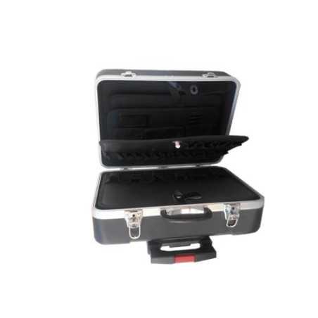 Maleta ABS aluminio 3 bandejas + trolley GT-1190