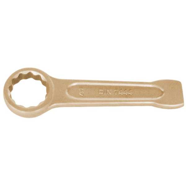 Llave de estrella plana de golpe antichispa Cu-Be 140 mm ALYCO