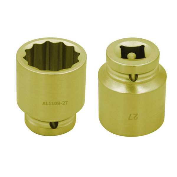 Llave de vaso de impacto 1/2" antichispa Al-Br 30 mm ALYCO