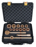 Juego de llaves de vaso 3/4" antichispa Cu-Be 14 piezas ALYCO