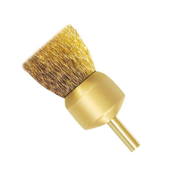 Cepillo de brocha ondulado antichispa latón Ø26 mm ALYCO