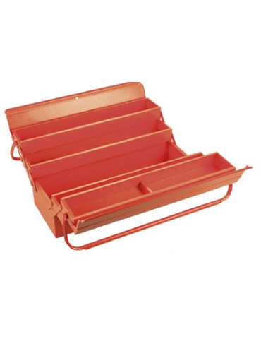 Caja metálica para herramientas de 5 bandejas 525x200x125 mm ALYCO ORANGE 2