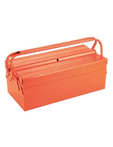 Caja metálica de herramientas de 3 bandejas 420x200x125 mm ALYCO ORANGE