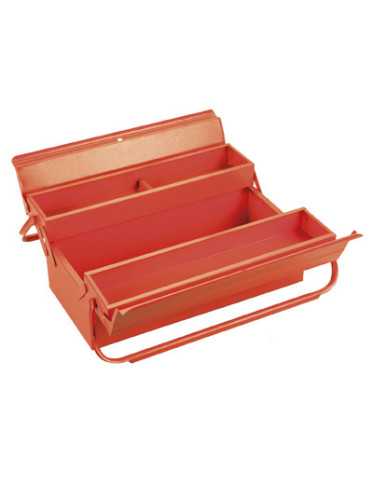 Caja metálica de herramientas de 3 bandejas 420x200x125 mm ALYCO ORANGE 2