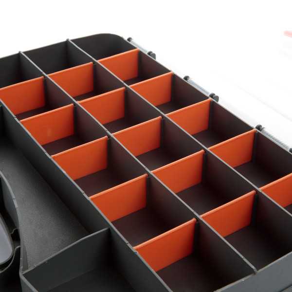 Organizador doble para consumibles 380x290x80 mm ALYCO