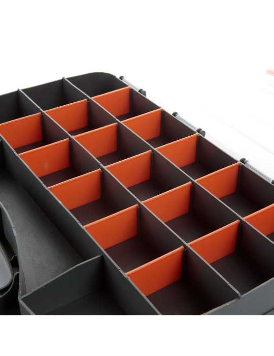 Organizador doble para consumibles 380x290x80 mm ALYCO
