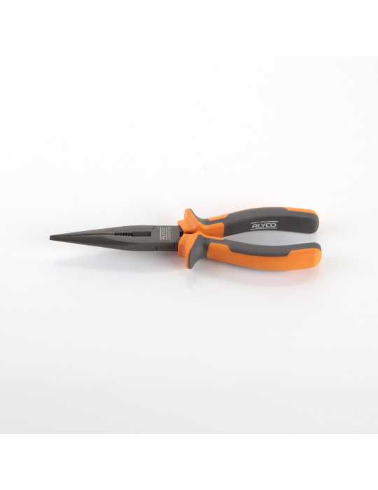 Alicate de bocas semiredondas teflonado con corte 160 mm ALYCO ORANGE