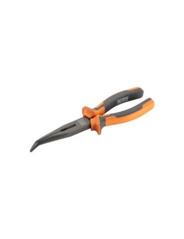 Alicate teflonado de bocas semiredondas curvas con corte 200 mm ALYCO ORANGE