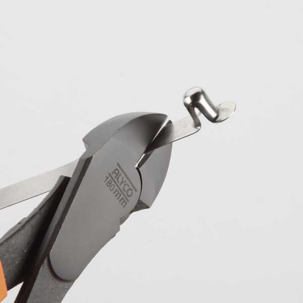 Alicate de corte diagonal reforzado teflonado 180 mm ALYCO ORANGE