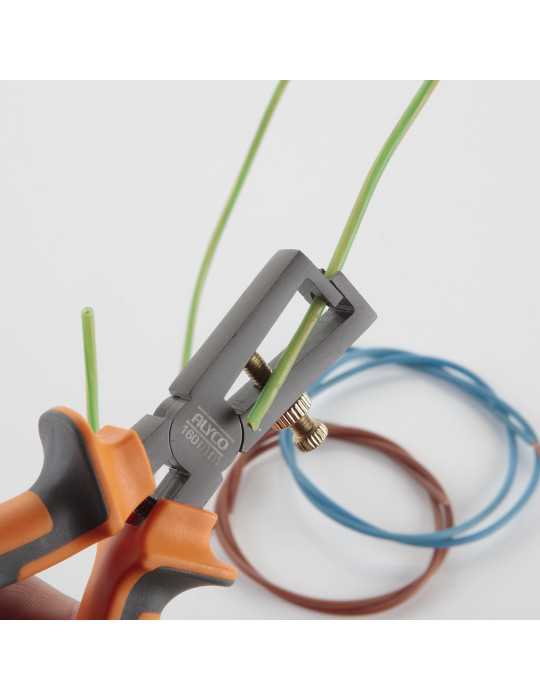 Alicate pelacables teflonado 160 mm ALYCO ORANGE